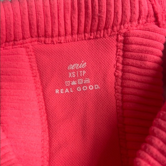 Aerie Pink Ribbed Sleeveless Crop Tank Top - Picture 3 of 6